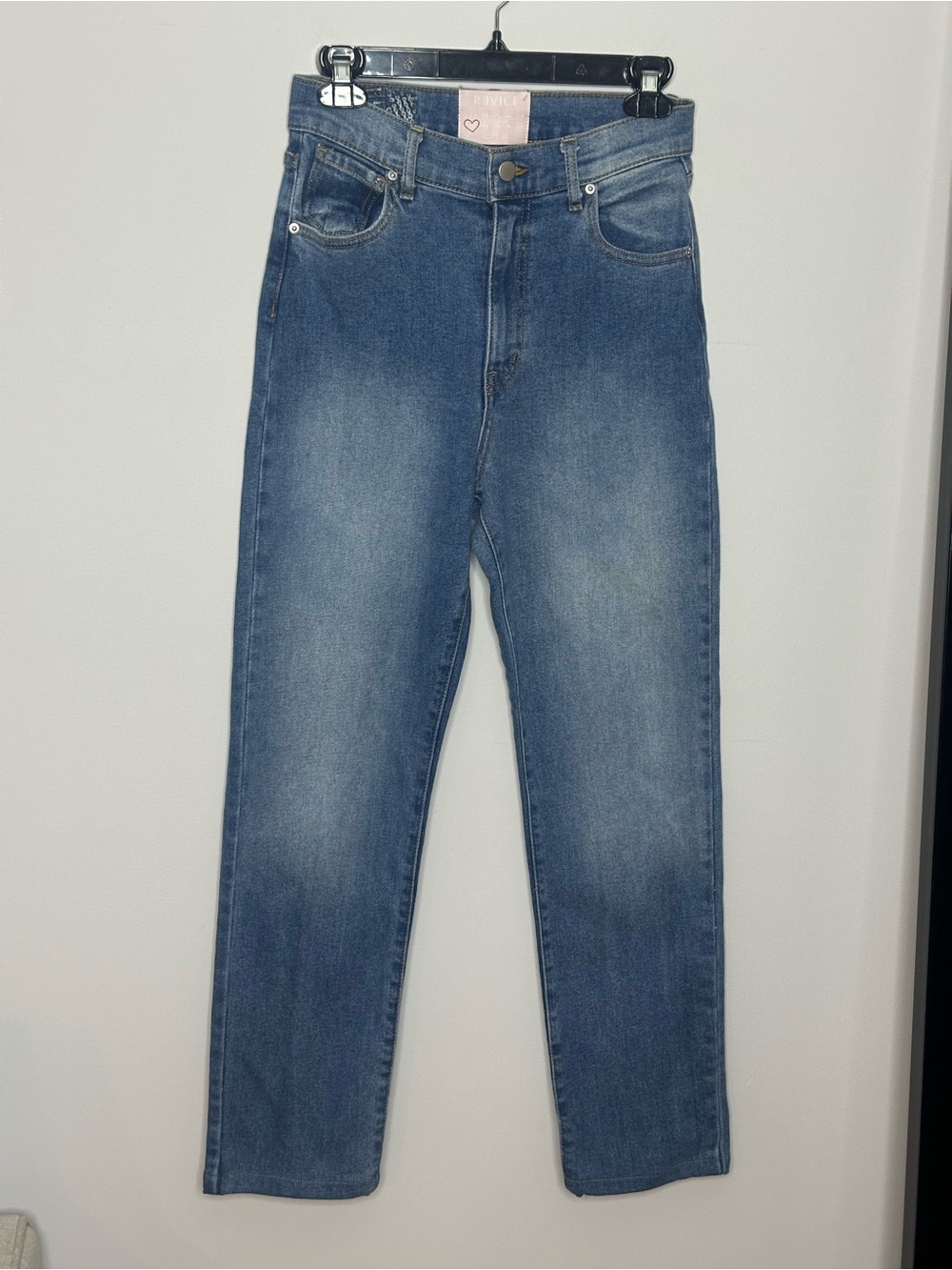 REVICE Women’s Medium Blue Straight Jeans Sz 28 like new